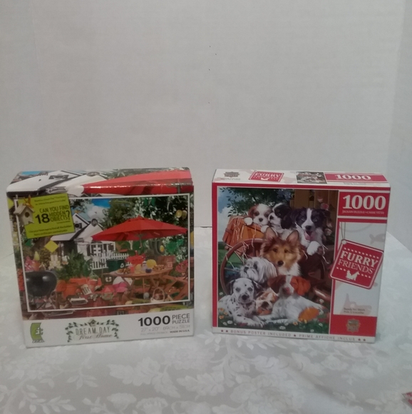 Multiple Other - 2 New 1000 piece Puzzles